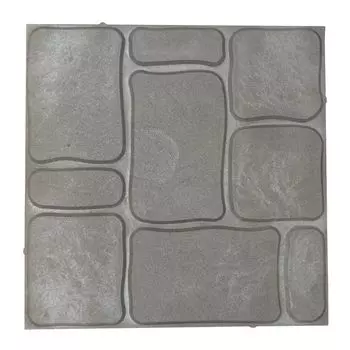 Плитка ППК тротуарная NeoКомпозит Брусчатка Старый город 400х400х50 серый