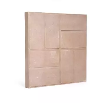 Плитка тротуарная 8 кирпичей 450х450х30 мм светло-серая для пешеходных зон/заезда транспорта