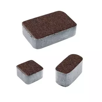 Плитка тротуарная Классико Стандарт коричневый, 1,12м2