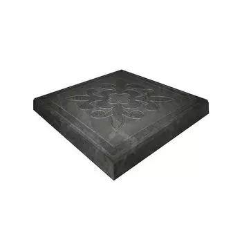 Плитка тротуарная Краковская 300x300x30мм черный
