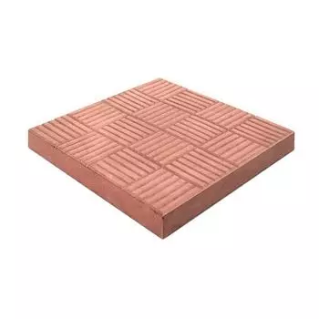 Плитка тротуарная Паркет, 300х300х30мм красный