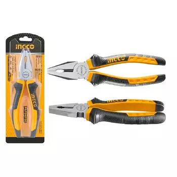 Плоскогубцы INGCO 200 мм с 2-компонентной рукояткой