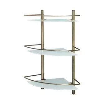 Полка стеклянная угловая WasserKraft Exter K-3533 тройная