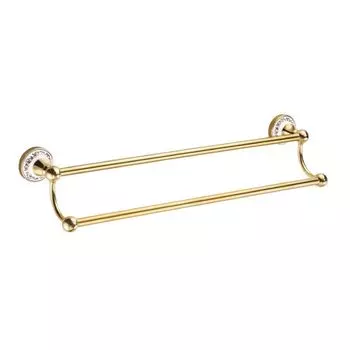 Полотенцедержатель двойной Fixsen Bogema Gold FX-78502G