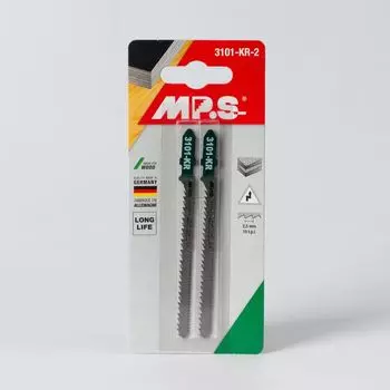 Полотно д/электролобзика по дереву шаг 2,5мм, 75 мм, фигурная, 2шт MPS