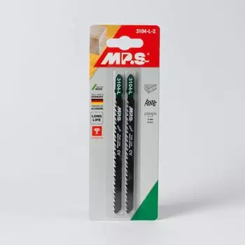 Полотно д/электролобзика по дереву шаг 4мм, 110 мм, 2шт MPS