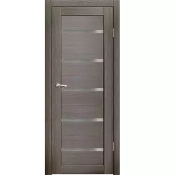 Полотно дверное остекленное Бьянка (стекло сатин бронза) СИНЕРЖИ акация темная ПВХ, ПДО 900х2000мм