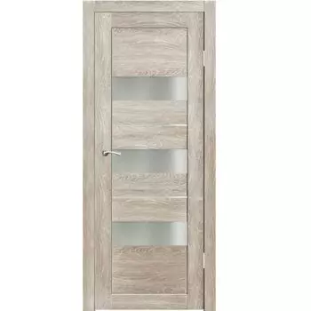 Полотно дверное остекленное Дельта (стекло сатин бронза) СИНЕРЖИ грей ПВХ, ПДО 900х2000мм