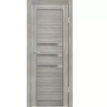 Полотно дверное остекленное Грация (стекло черное Лакобель) СИНЕРЖИ ель ПВХ, ПДО 800х2000мм