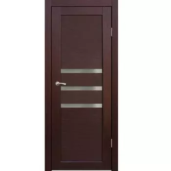 Полотно дверное остекленное Грация (стекло сатин бронза) СИНЕРЖИ ноче кремоне ПВХ, ПДО 800х2000мм