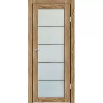 Полотно дверное остекленное Легро "СИНЕРЖИ" ель карпатская ПВХ, ПДО 900х2000мм