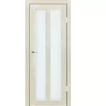 Полотно дверное остекленное Орта СИНЕРЖИ акация светлая ПВХ, ПДО 800х2000мм