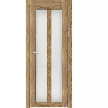 Полотно дверное остекленное Орта (стекло Лабиринт) СИНЕРЖИ ель карпатская ПВХ, ПДО 400х2000мм НЕСТАНДАРТ