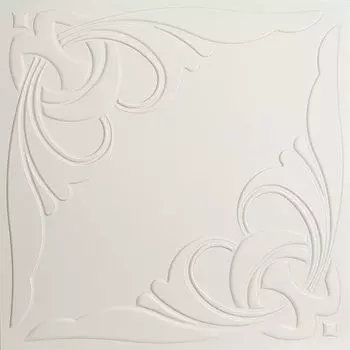 Потолок клеевой Солид Белый С2041 полистирол 50*50 см