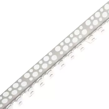 Профиль ПВХ арочный перфорированый 23х23 мм, 3000 мм