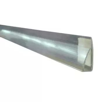 Профиль торцевой прозрачный 4мм х2,1м