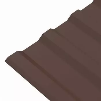 Профнастил Н-20 1150x2000 (ПЭ-RAL 8017-0,45мм) коричневый шоколад