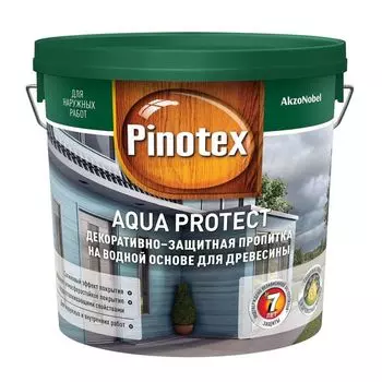 Пропитка декоративная на водной основе Pinotex Aqua Protect под колеровку 2,62 л