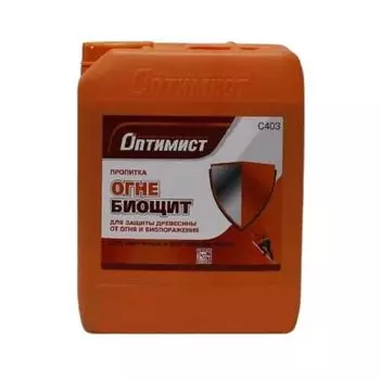 Пропитка огнезащитная Огнебиощит, бесцветная, 10 кг