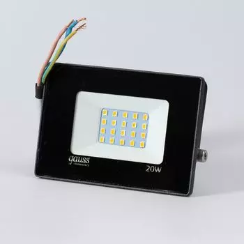 Прожектор светодиодный 20Вт 3000K IP65 черный