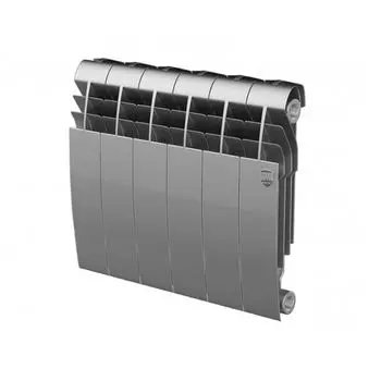 Радиатор биметаллический Royal Thermo BiLiner 350 /Silver Satin 6 секций