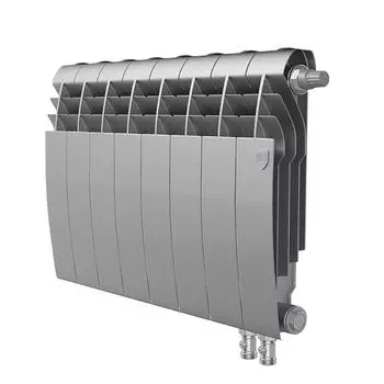 Радиатор биметаллический Royal Thermo BiLiner 350 /Silver Satin VDR 8 секций