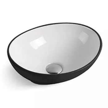 Раковина Comforty 7138BW (4148154) черный/белый