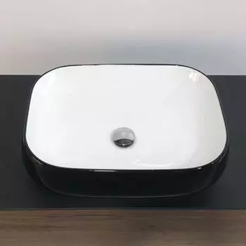 Раковина Comforty 78102BW (4148149) черный/белый