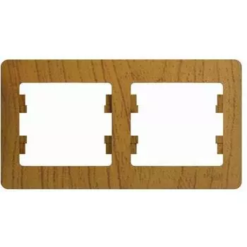 Рамка 2-м Glossa горизонт. дер. дуб SchE GSL000502