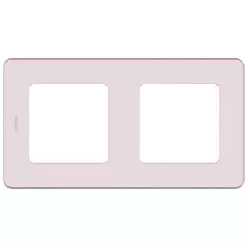Рамка Legrand Inspiria 2-местная розовая