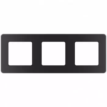 Рамка Legrand Inspiria 3-местная антрацит