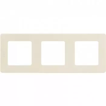 Рамка Legrand Inspiria 3-местная слоновая кость