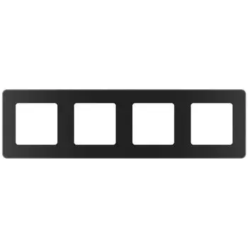 Рамка Legrand Inspiria 4-местная антрацит