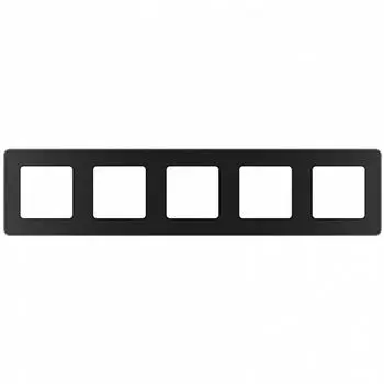Рамка Legrand Inspiria 5-местная антрацит