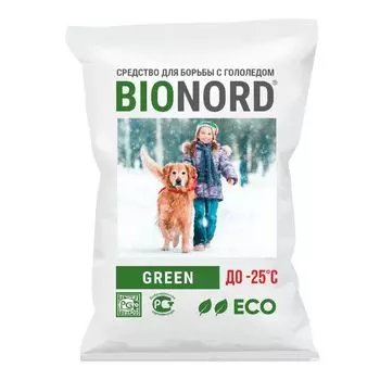 Реагент противогололедный Bionord Green 12 кг