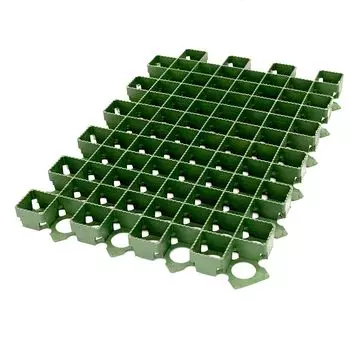 Решетка газонная зеленая 630x430x38 мм