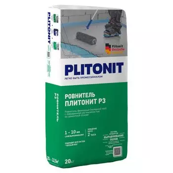 Ровнитель для пола Плитонит Р3, 20 кг