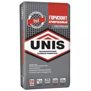 Ровнитель Unis Горизонт армированный, 25 кг