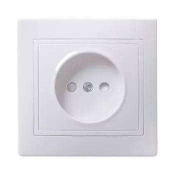 Розетка 1-местная б/з б/ш. 10А Кварта (белый)