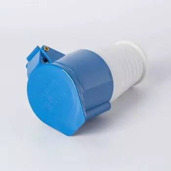 Розетка силовая переносная (ноль, заземление) 32 А 220В