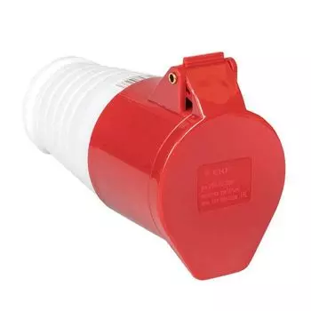 Розетка силовая переносная 16А 380В 3P+РЕ IP44