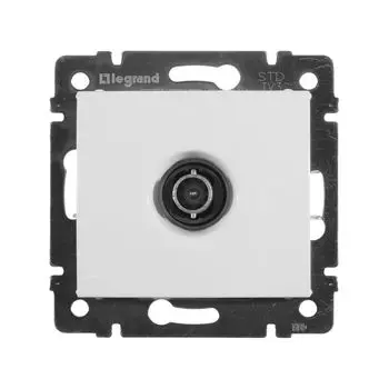 Розетка ТВ проходная белая Valena Legrand