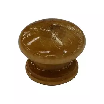 Ручка-кнопка мебельная большая, бук