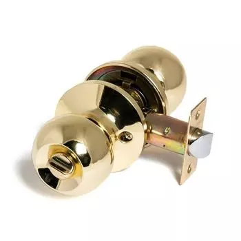 Ручка-защелка ФЗ для межкомнатных дверей латунь завертка/заглушка