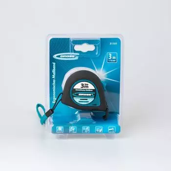 Рулетка 3 м х 16 мм магнитный обрезиненный зацеп