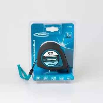 Рулетка 5 м х 25 мм магнитный обрезиненный зацеп