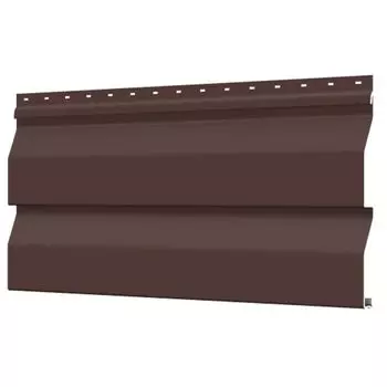 Сайдинг корабельная доска шоколад RAL 8017 267х3000мм