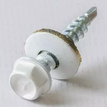 Саморез кровельный 4,8х29 RAL 9003 белый, 250 шт KRcwZDK Yoko