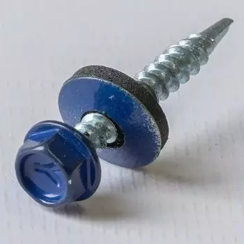 Саморез кровельный 4,8х35 RAL 5002 пепси KRcwZD Yoko