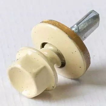 Саморез кровельный 5,5х19 RAL 1014 слоновая кость KRcwZM Yoko